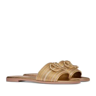 Valentino V Logo Signature Slide Sandals