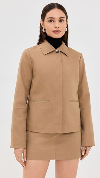 Proenza Schouler White Label Sawyer Jacket in Gabardine