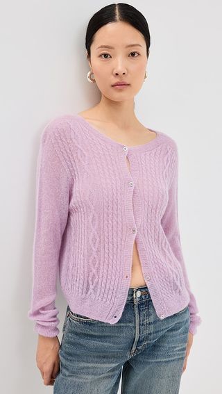 Alohas Corden Lilac Tricot Cardigan