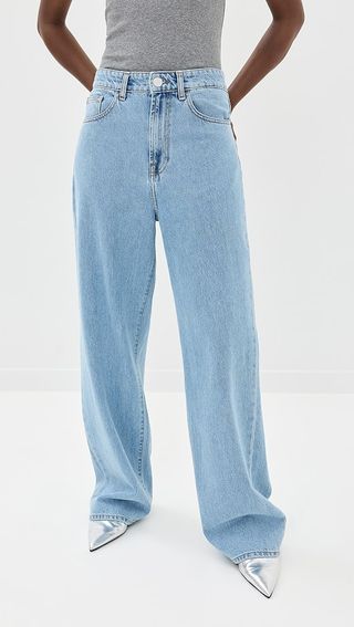 Róhe Low Waist Wide Leg Denim Jeans