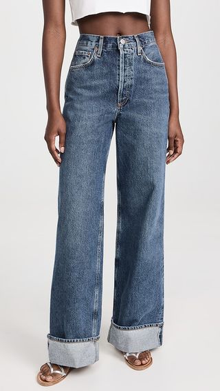 Agolde Dame High Rise Wide Leg Jeans