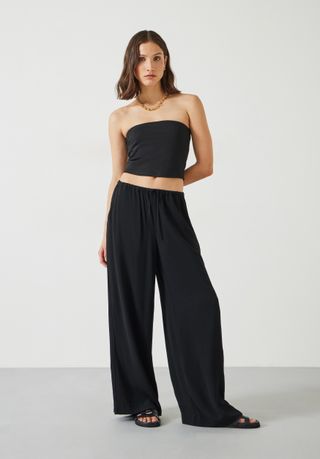 Lyra Oversized Tie Waist Trousers