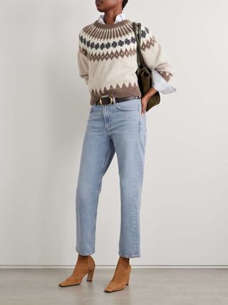 Valen Mid-Rise Straight-Leg Jeans