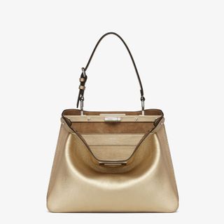 Peekaboo Soft Mediumchampagne-Coloured Leather Bag