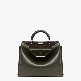 Peekaboo Soft Mediumdark Green Leather Bag