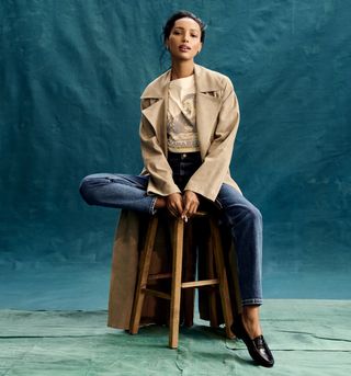 Jasmine Tookes for the Banana Republic 2025 Classics Collection