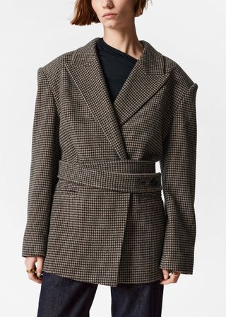 Belted Wool Blazer