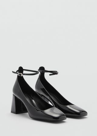 Patent Leather-Effect Heeled Shoes - Women | Mango Usa