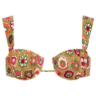 Mazzy Floral Petal Bikini Top