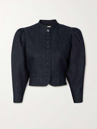 Amoako Denim Peplum Jacket