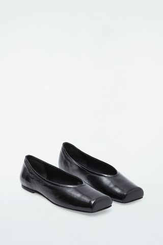 Square-Toe Ballet Flats