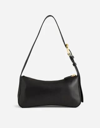 The Sculptural-Buckle Shoulder Bag