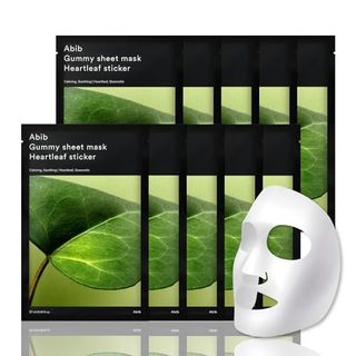 Abib Gummy Sheet Mask 10 Sheets Heartleaf (soothing)