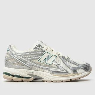 New Balance 1906r Trainers in White & Silver