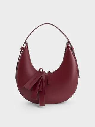 Charles & Keith, Carey Crescent Hobo Bag