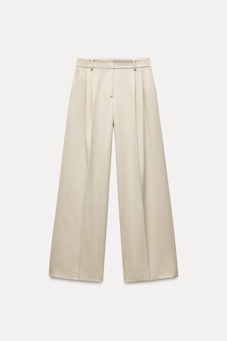 Wide Leg Pants With Darts