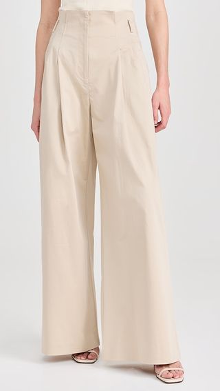 St. Agni Cotton Paperbag Waist Trousers