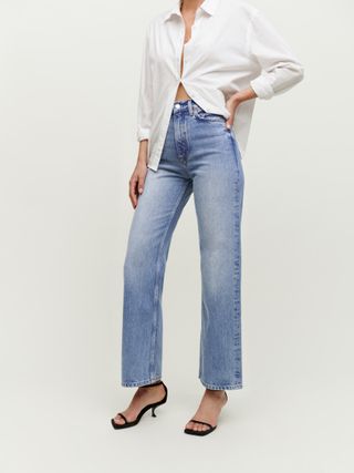 Wilder High Rise Wide Leg Cropped Jeans