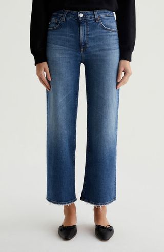 Saige Mid Rise Ankle Wide Leg Jeans