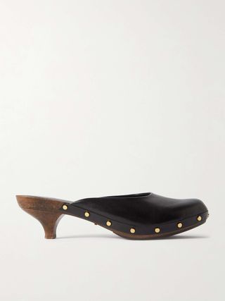 Judith Studded Leather Mules