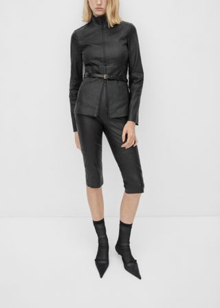 Capri Leather Leggings - Women | Mango United Kingdom