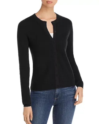 C by Bloomingdale's Cashmere, Crewneck Cashmere Cardigan