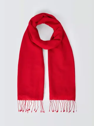 John Lewis Wool Blend Fringe Scarf