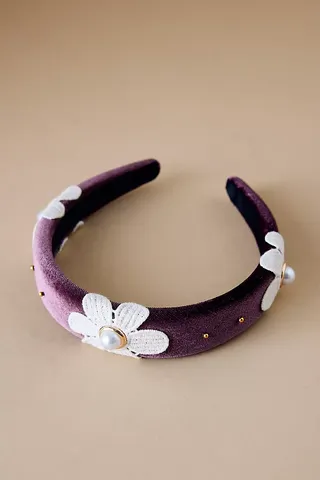 Velvet Flower Headband