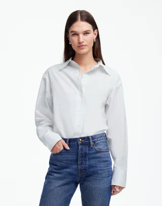 Alexa Chung for Madewell , Poplin Button-Up Shirt