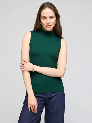 Celtic & Co. Mock Sleeveless Top