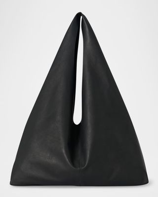 Bindle Shoulder Bag in Soft Calfskin