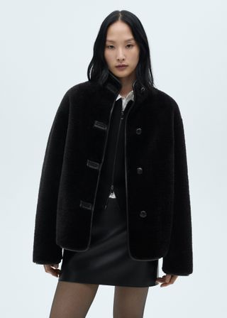 Short Fur Effect Coat - Women | Mango Usa