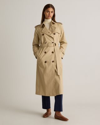 Comfort Stretch Long Trench Coat