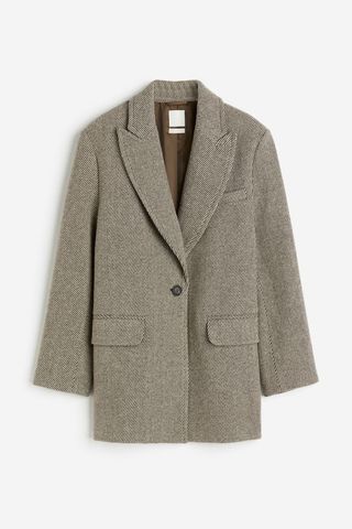 Wool-Blend Blazer