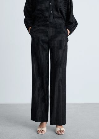 Straight Striped Trousers - Women | Mango United Kingdom