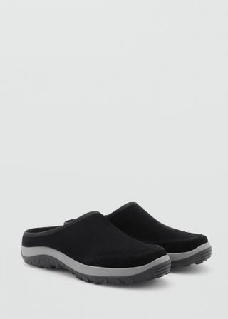 Leather Clogs With Track Sole - Women | Mango Usa