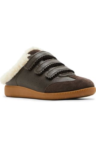 Memento Faux Shearling Lined Mule Sneaker