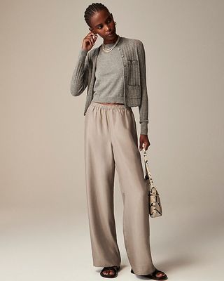 Stratus Pant in Textured Satin