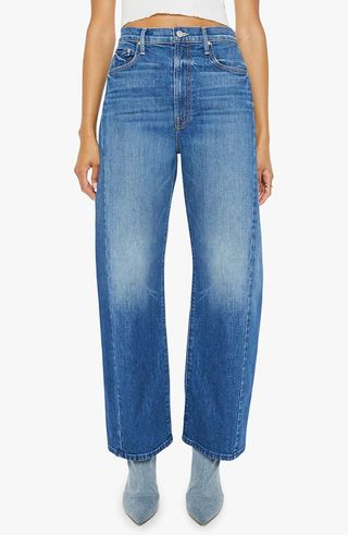 The Full Pipe Flood High Waist Barrel Leg Jeans