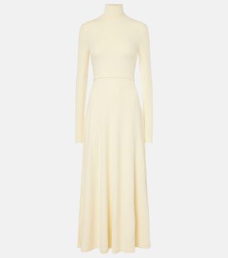 White Label Jayne Ribbed-Knit Maxi Dress