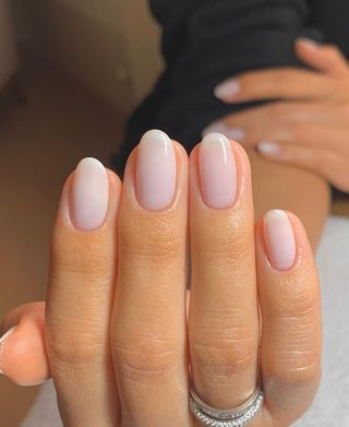 @raelondonnails strawberry milk nails