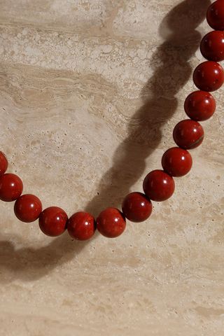 The 1970 Red Jasper Bead Necklace