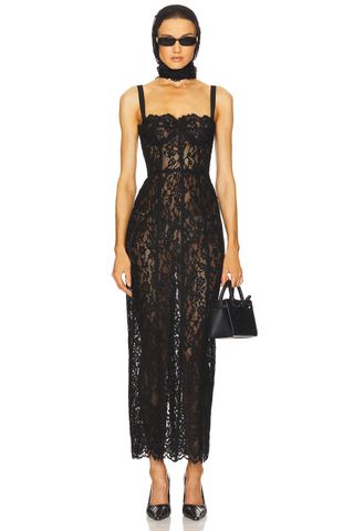 Helsa The Lace Column Dress