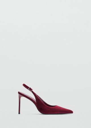 Velvet Heeled Shoes - Women | Mango Usa