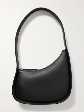 Half Moon Leather Shoulder Bag