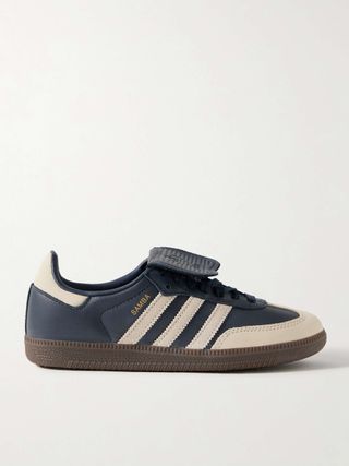 Samba Lt Nubuck and Suede-Trimmed Leather Sneakers