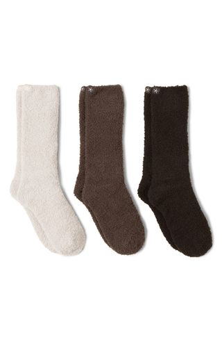 Cozychic™ Assorted 3-Pack Crew Socks