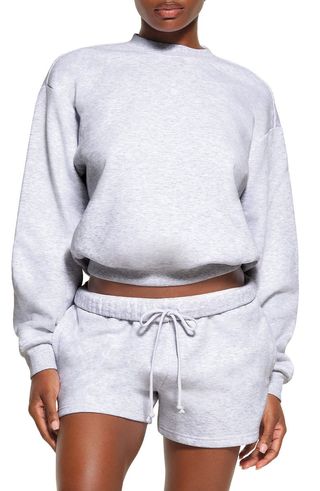 Cotton Blend Fleece Classic Crew Sweatshirt