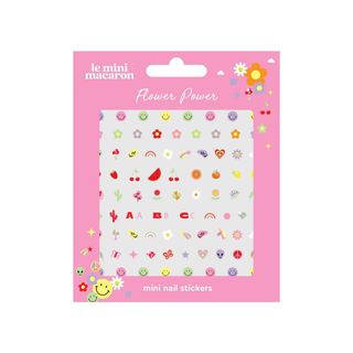 Le Mini Macaron Flower Power Mini Nail Stickers