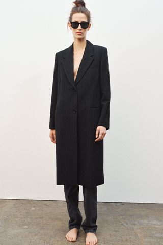 Zw Collection Pinstripe Frock Coat